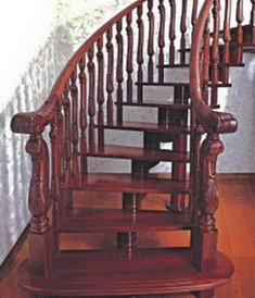 Ancient wood staircase